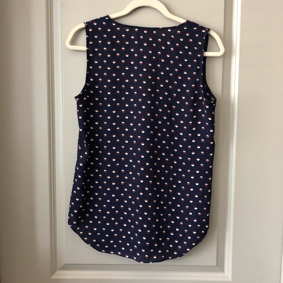 Like new Anthro navy printed top! - Picture 3 of 4